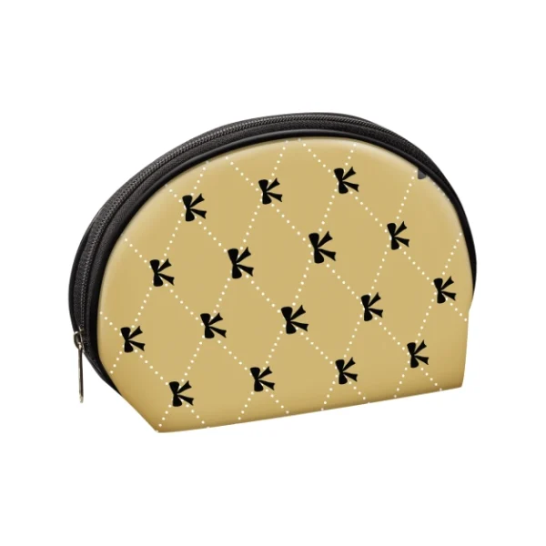 کیف آرایش طلقی چاپی بیضی با کد CB007-5