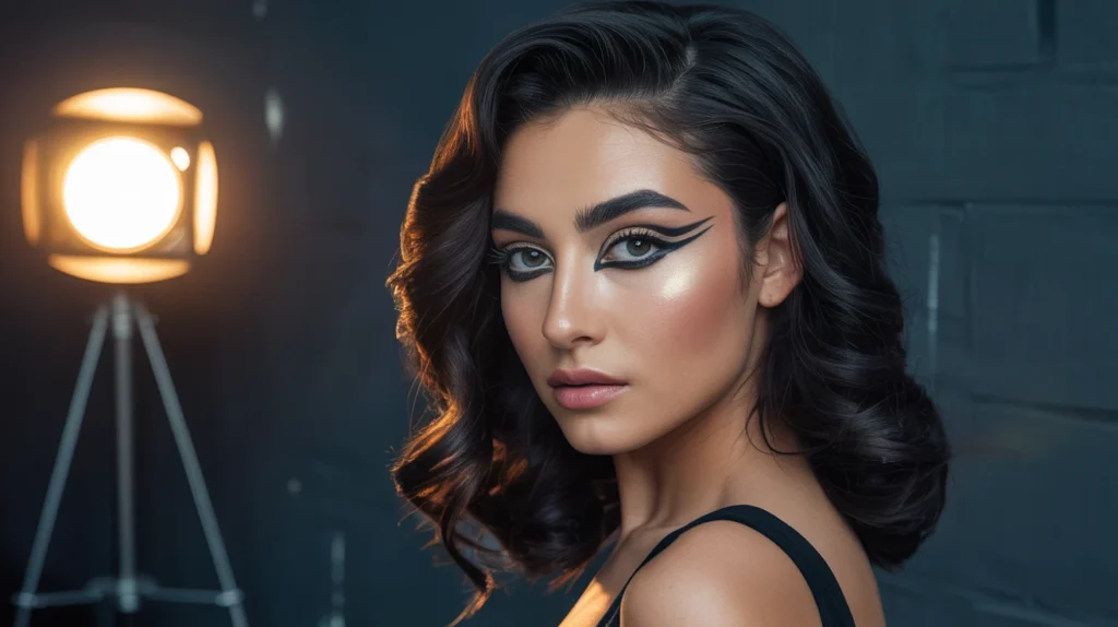 تصویر میکاپ مصری یکی از انواع میکاپ