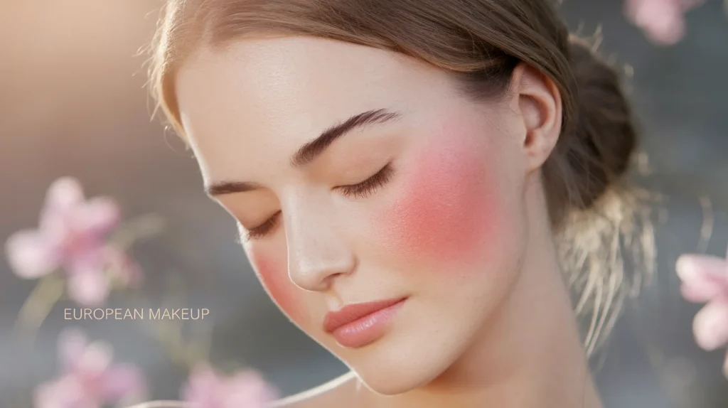 رنگ رژگونه مناسب در آرایش اروپایی