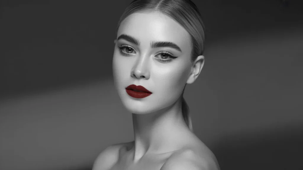 لب‌ها در میکاپ کلاسیک