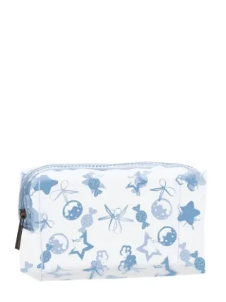 کیف آرایش طلقی طرح دار مستطیلی باکد CB010-6برند vergen