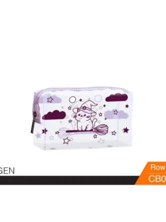 کیف آرایش طلقی طرح دار مستطیلی باکد CB010-7برند vergen