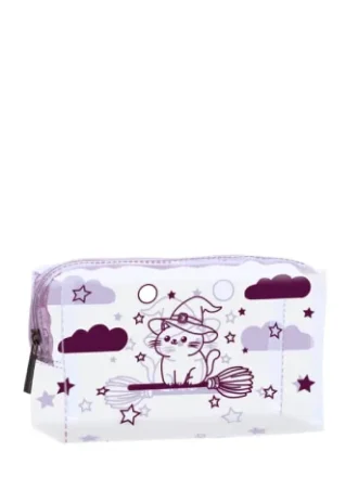 کیف آرایش طلقی طرح دار مستطیلی باکد CB010-7برند vergen