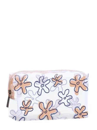 کیف آرایش طلقی طرح دار مستطیلی باکد CB010-8برند vergen