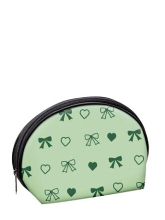 کیف آرایش طلقی چاپی بیضی با کد CB007-7 برند vergen